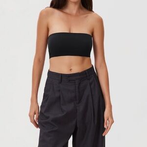 Inlyric Black Bandeau Bra Size Large NWT